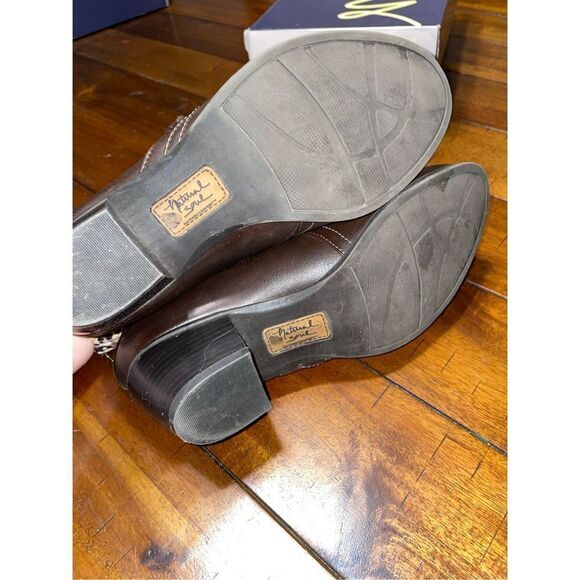 Natural Soul All-Thru Comfort Kasta Brown Booties Size 8 - Picture 6 of 7